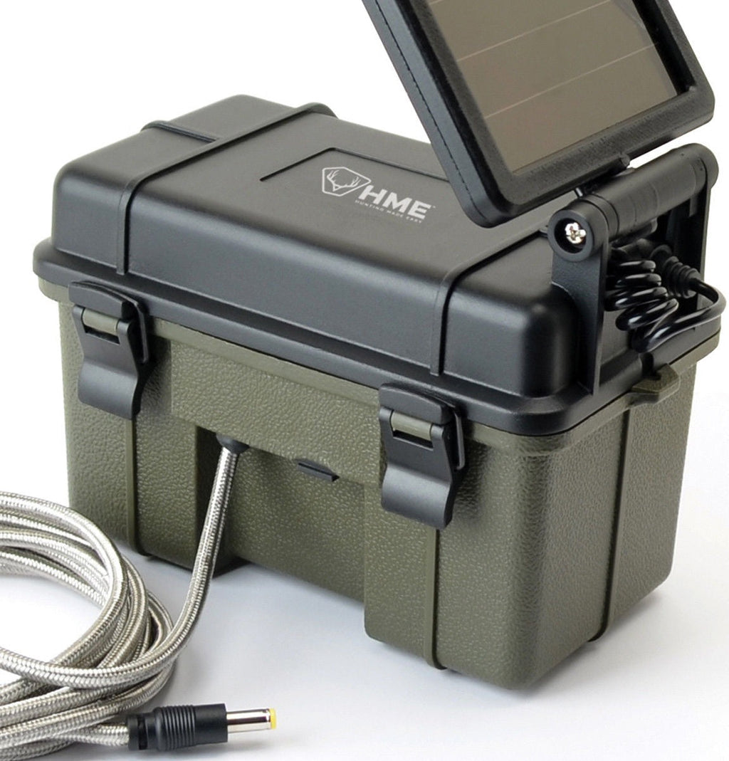 Hunting Made Easy (HME)-12VBBSLR Trail Cam Solar Auxiliary Power Pack, 4-Pack