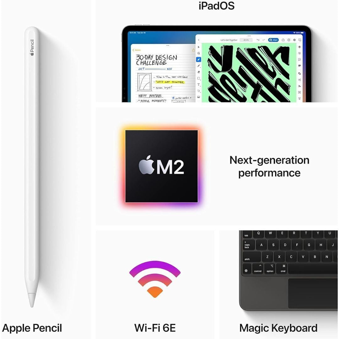Apple 11-Inch 4th Gen IPad Pro with M2 Chip, 128GB, Wi-Fi 6E, 12MP and 10MP Cameras (Silver)