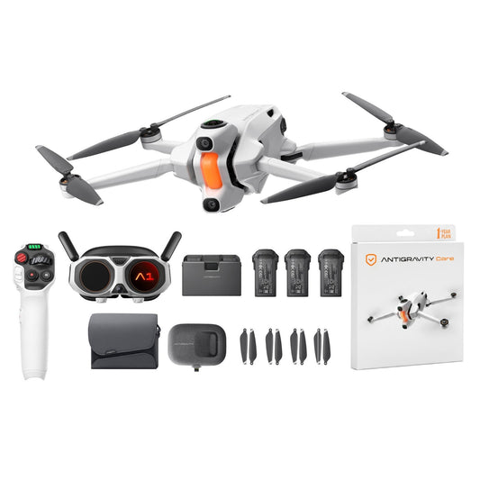 Antigravity A1 8K 360 Drone Explorer Bundle with 1-Year Plan Drone Protection