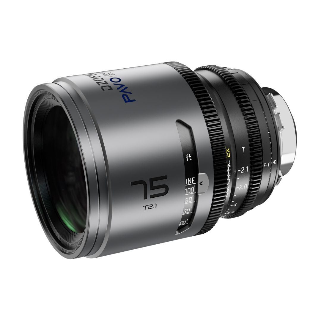 DZOFilm Pavo 2x Anamorphic T2.1 3-Lens Set with Blue Coating, PL or EF Mount (Space Gray and Black)