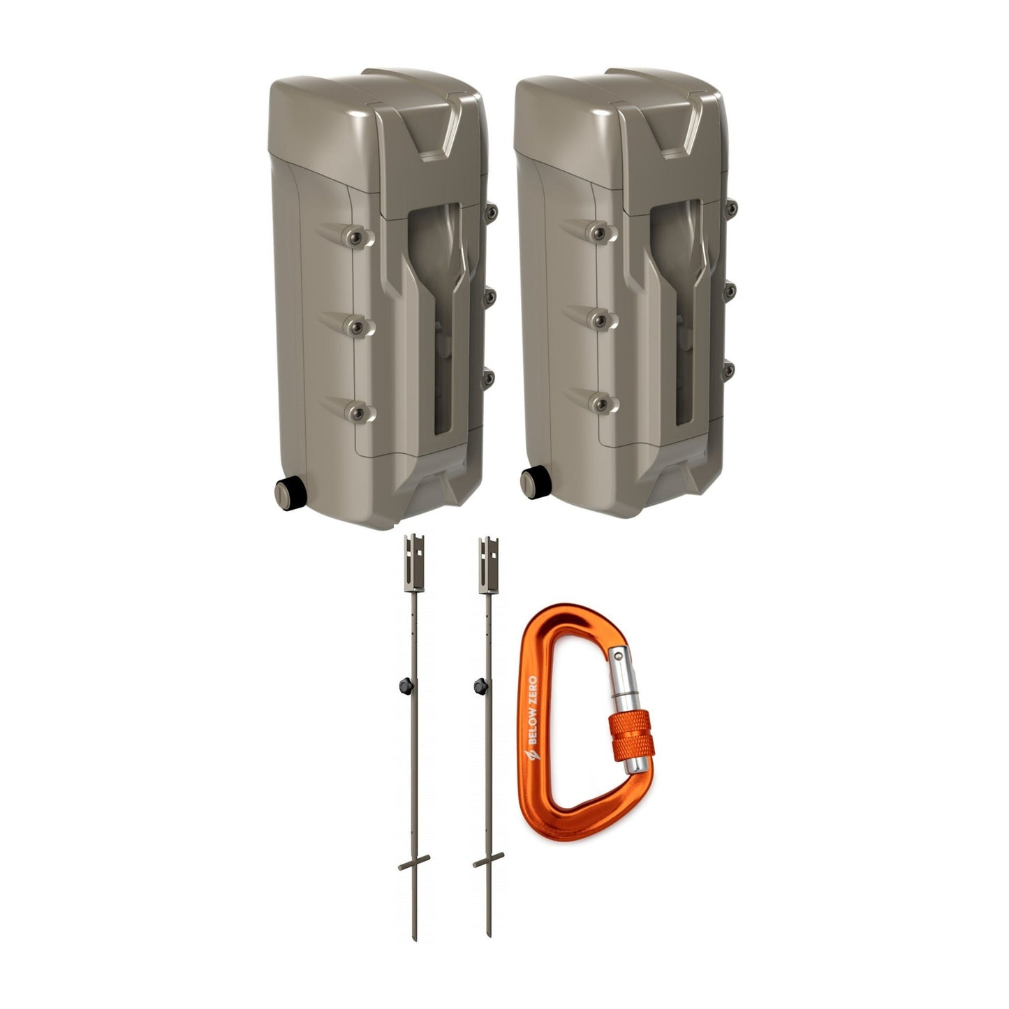 Cuddeback CuddeLink Dual Power Bank with Post Mount (2-Pack) and Locking Clip