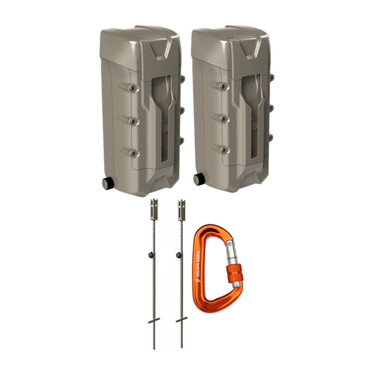 Cuddeback CuddeLink Dual Power Bank with Post Mount (2-Pack) and Locking Clip