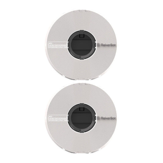 MakerBot ASA Filament Spool for Method X 3D White, 0.65kg/1.43lb, 2-Pack