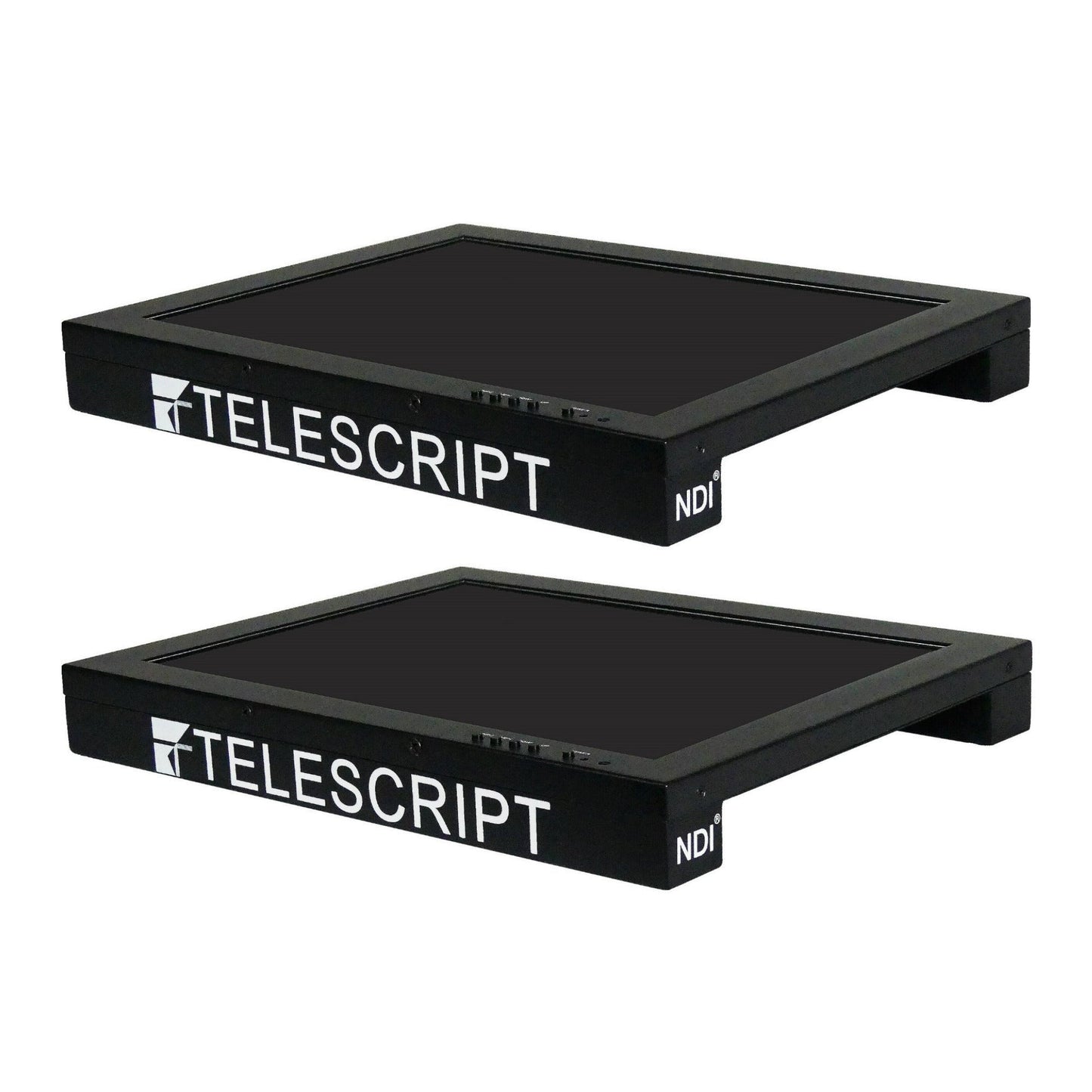 Telescript 19-Inch IP Teleprompter Monitor with NDI, SDI, HDMI, VGA, and Composite Inputs (2-Pack)
