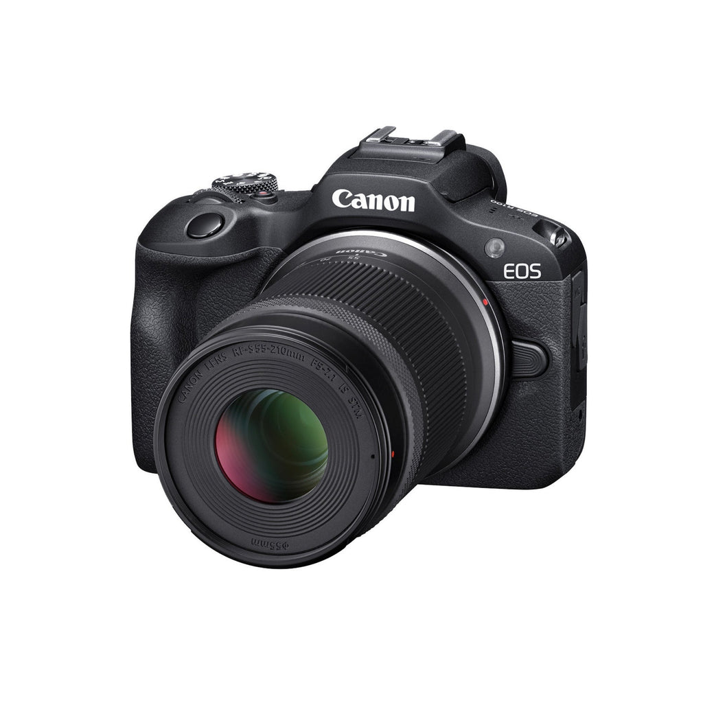 Canon EOS R100 Mirrorless Camera with 18-45mm and 55-210mm Lenses Bundle
