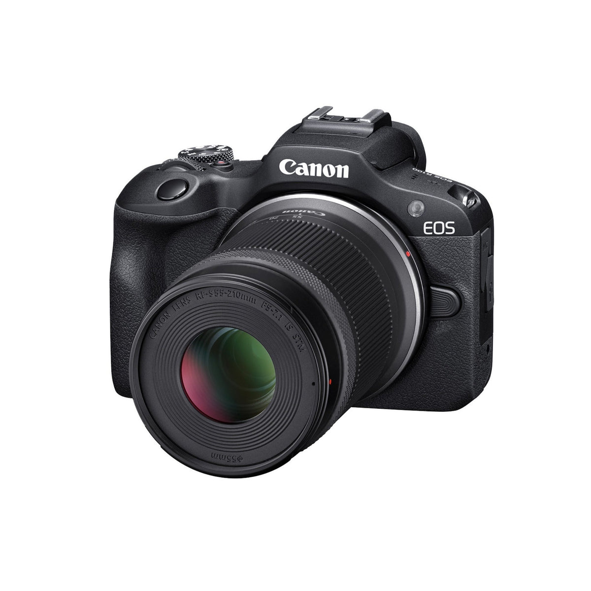 Canon EOS R100 Mirrorless Camera with 18-45mm and 55-210mm Lenses Bundle