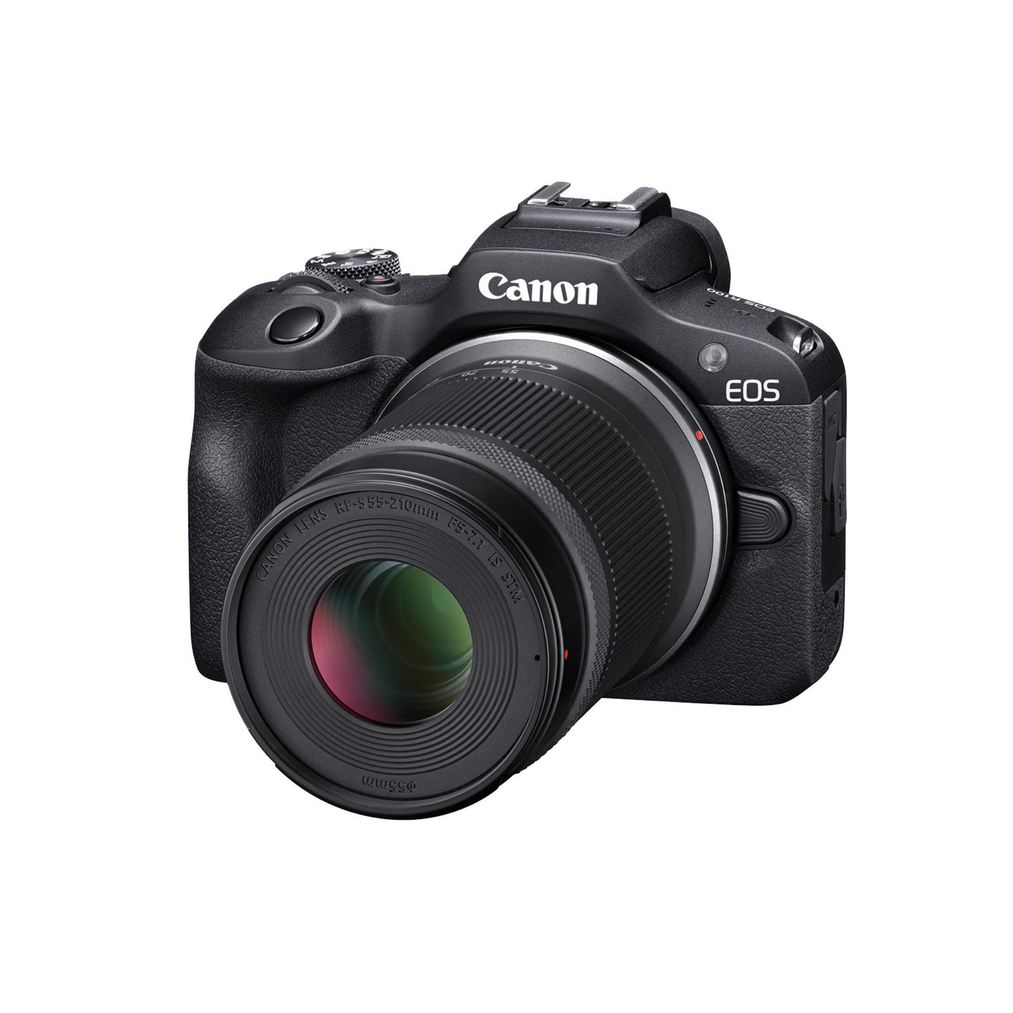 Canon EOS R100 Mirrorless Camera with 18-45mm and 55-210mm Lenses Bundle
