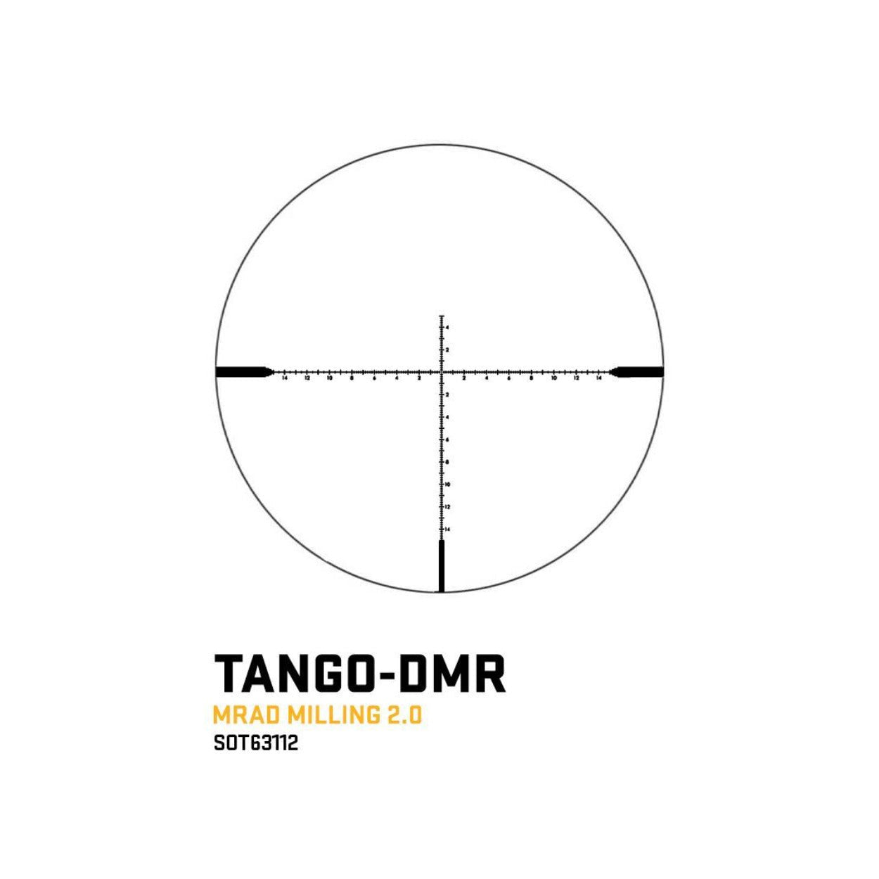 Sig Sauer TANGO-DMR 3-18x44mm 34mm Riflescope (MRAD Milling 2.0 Illuminated FFP)