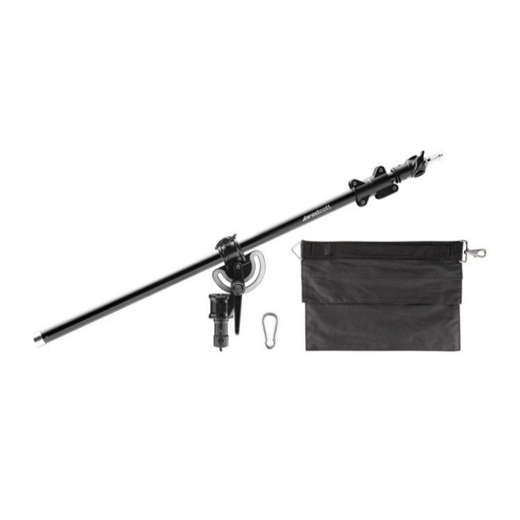 Westcott Mini-Boom Arm and Weight Bag Bundle with 8-Ft Heavy-Duty Light Stand