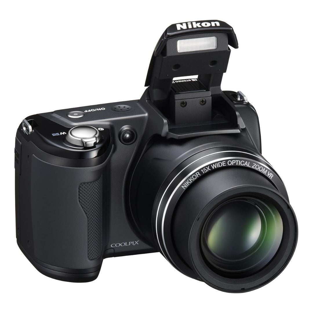 Nikon COOLPIX L110 Digital Camera, 12.1MP, 15x Optical Zoom (Black) (Certified Refurbished)