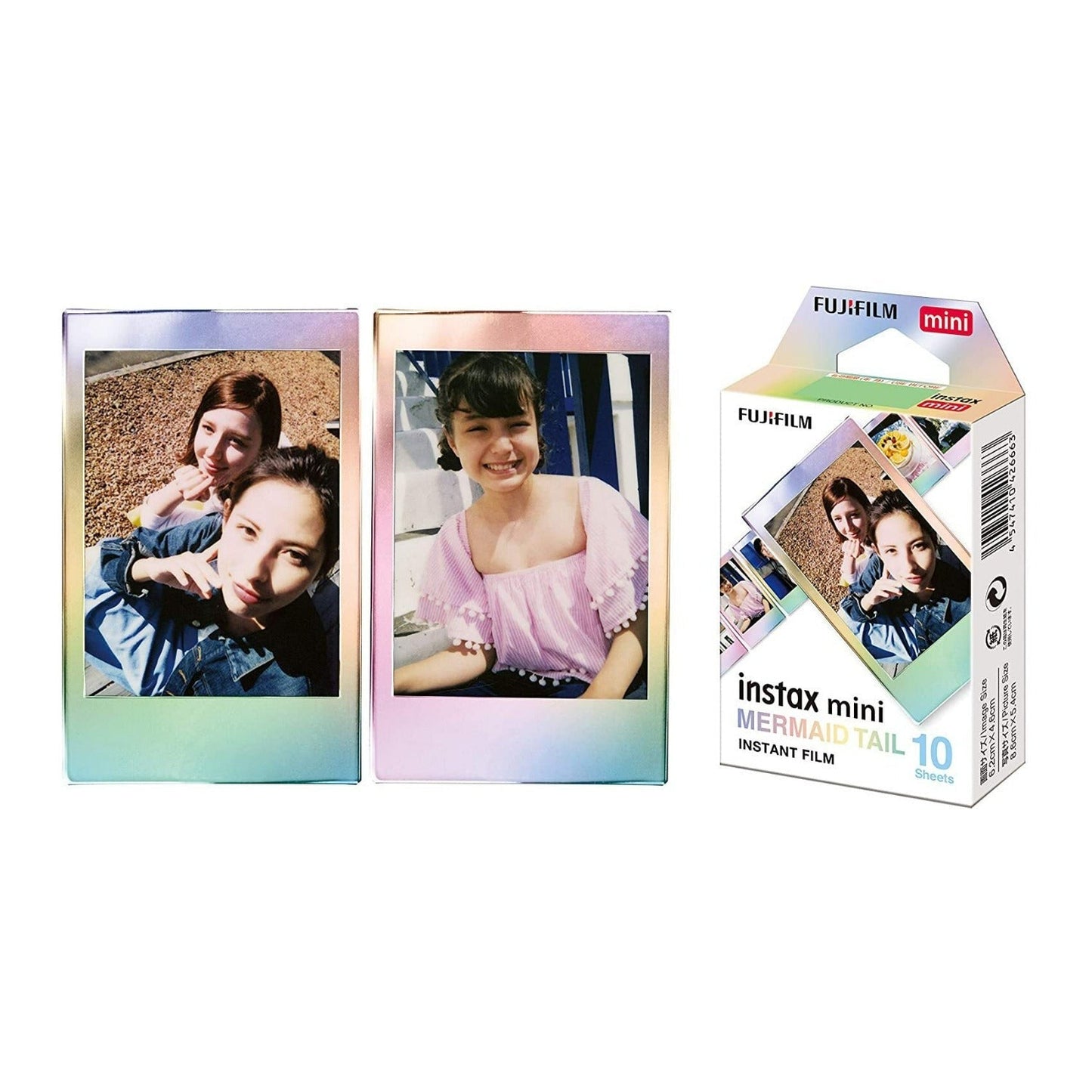 Fujifilm Instax Mini Mermaid Tail Film, Glitter Styles (10 Exposures) 5-Pack