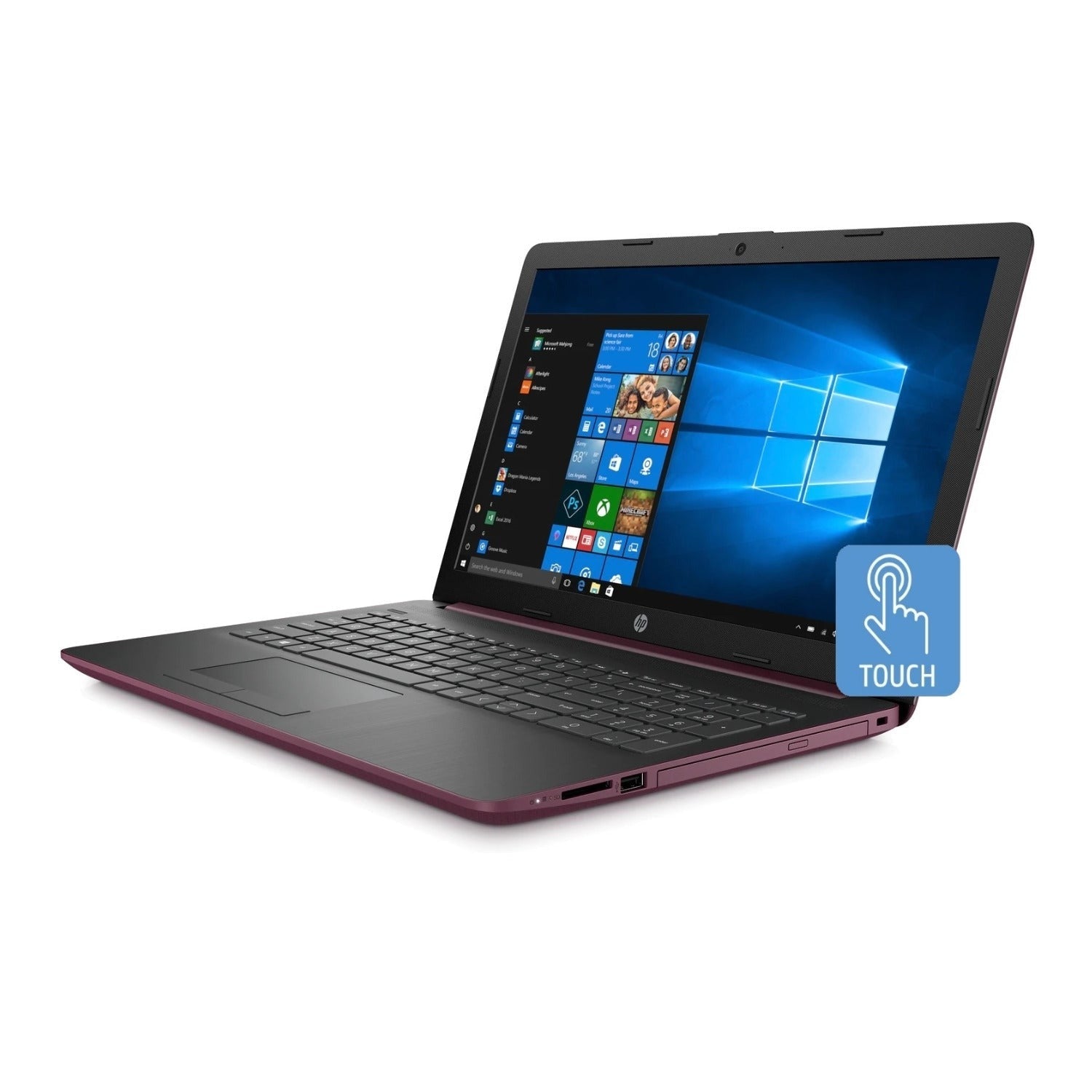 HP 15-da1004 Laptop, 15.6" HD, Intel Core i5-8265U, 8GB RAM, 256GB SSD (Certified Refurbished)