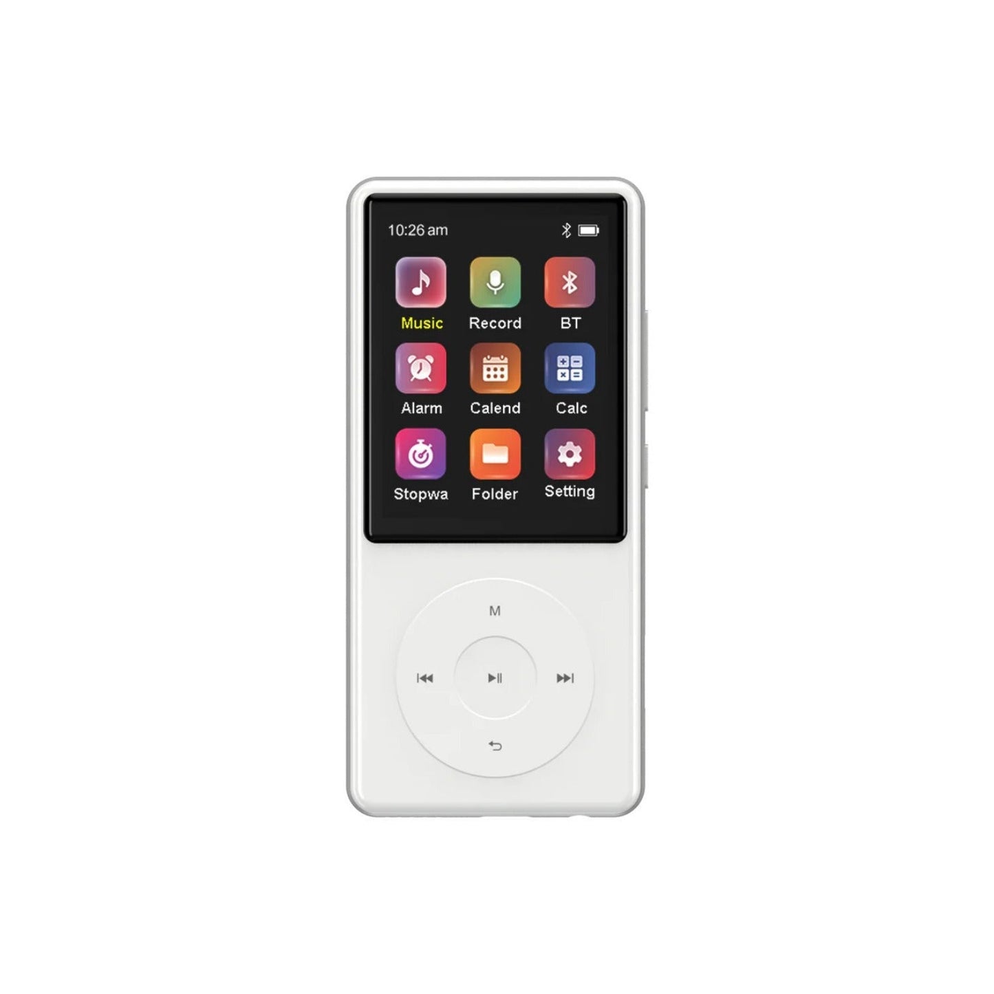 GreenTouch Six 128GB Kosher MP3 Player with SD Slot (White)