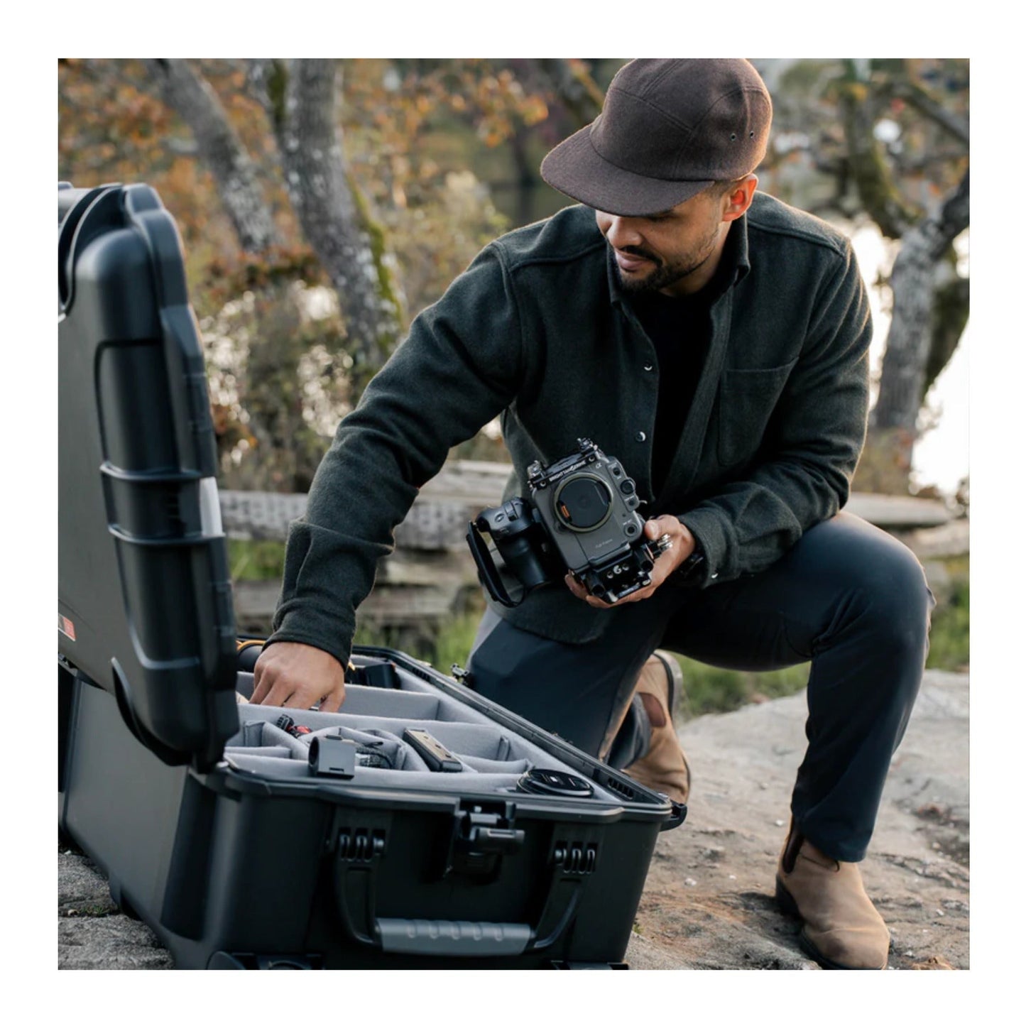 Nanuk 963 Pro Photo Kit Wheeled Hard Case With Padded Divider and Lid Organizer