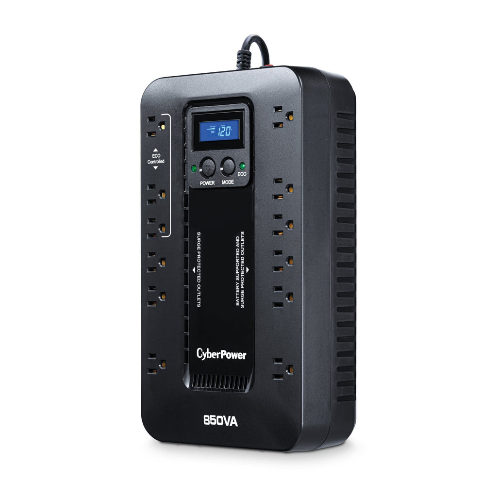 CyberPower Ecologic EC850LCD Uninterruptible Power Supply with Surge Protection