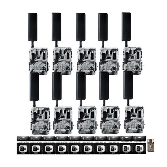 Spartan GoLive2 4G/LTE Trail Camera 10-Pck Bundle with 32GB Memory Card & Reader