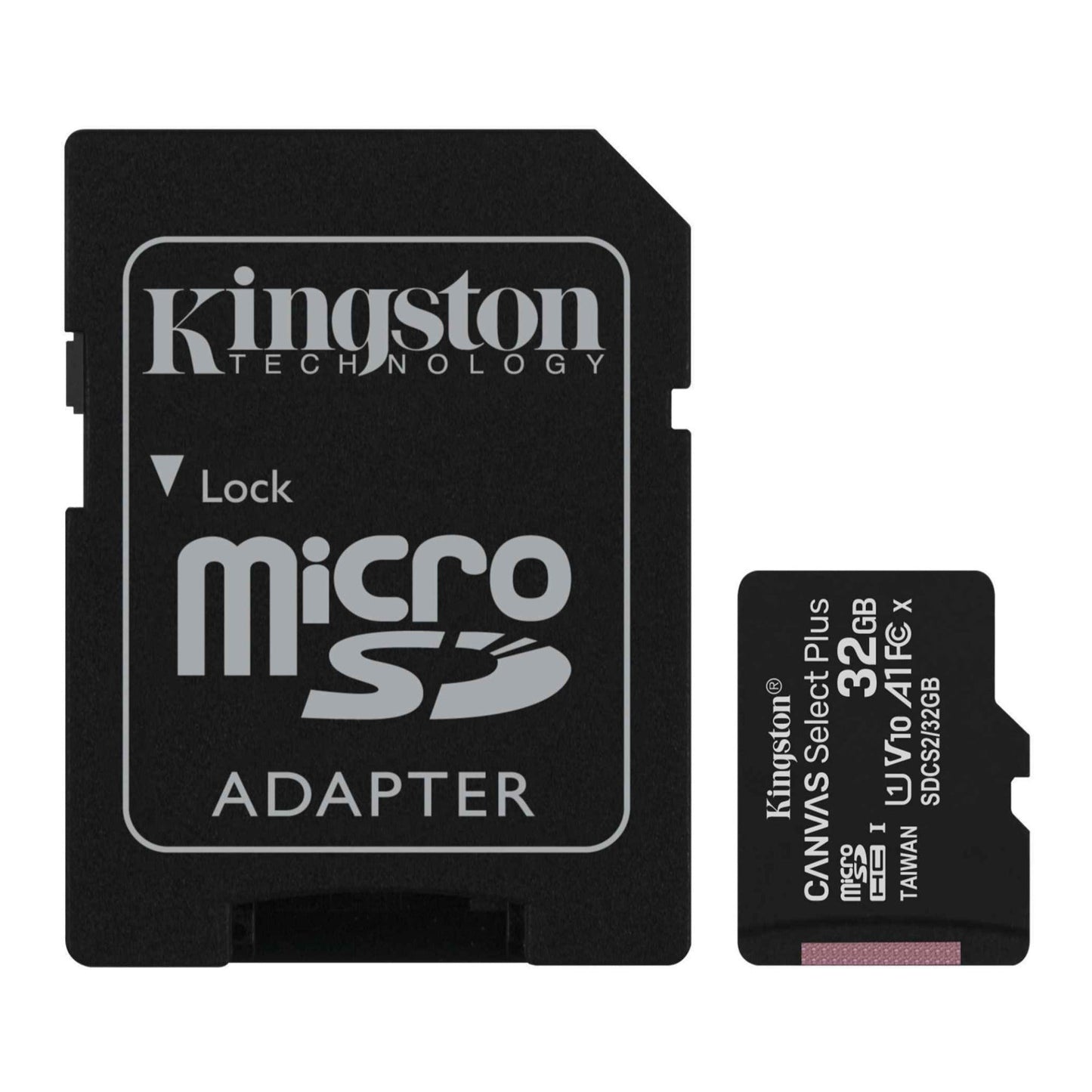 Kingston Canvas Select Plus 32GB microSDHC with SD Adapter (2-Pack) with Focus All-In-One USB Reader