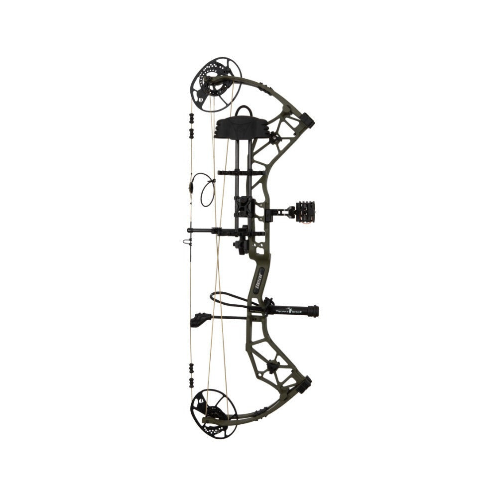 Bear Archery Alaskan XT RTH Compound Bow 25‐30 Draw Length 335 FPS Bow (Olive, Right Hand)