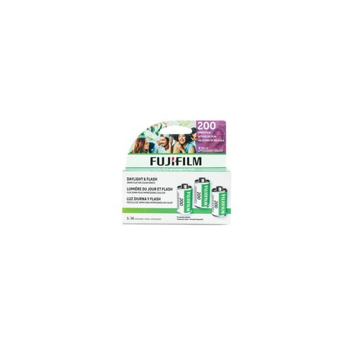 Fujifilm Fujicolor 200 Color Negative Film (35mm Roll Film, 36 Exposures, 3-Pack)
