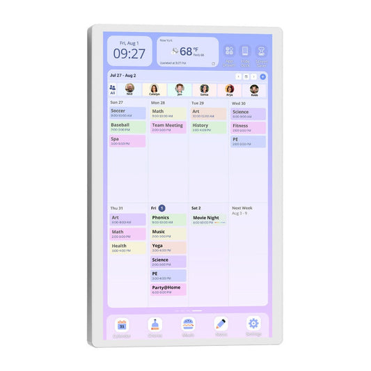 Cozyla 15.6-Inch 1080p Digital Calendar+ 2 Wall Planner Touch Screen