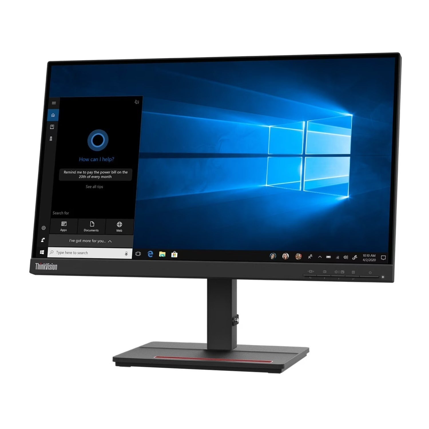 Lenovo ThinkVision S24e-20 23.8-Inch VA Full HD WLED LCD Monitor (Raven Black)