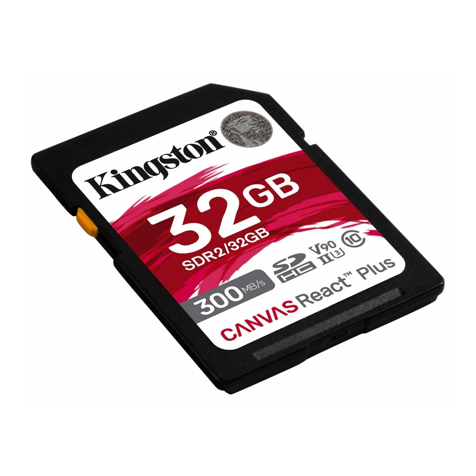 Kingston Canvas React Plus 32GB U3 V90 SD Memory Card (10-Pack) with Card Reader