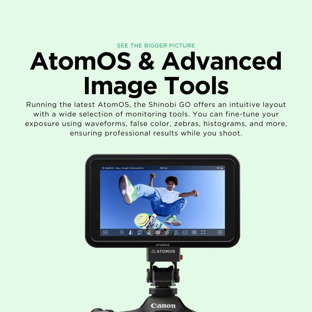 Atomos Shinobi GO 5.2-inch HDR Touchscreen Camera Monitor Bundle