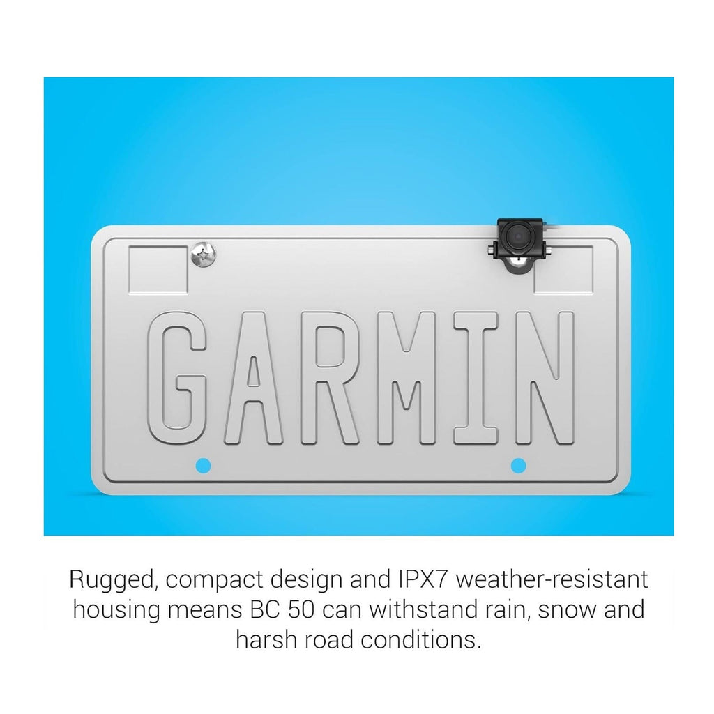 Garmin BC 50 Wireless Backup Camera with License Plate Mount (No Night Vision)