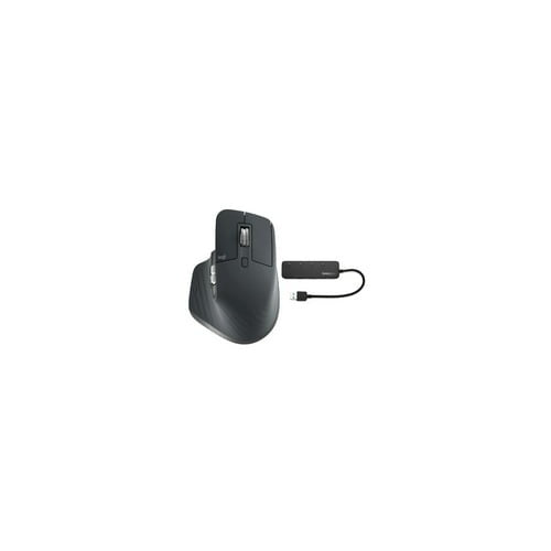 Logitech MX Master 3 Advanced Wireless Mouse and Knox 4-Port USB Hub