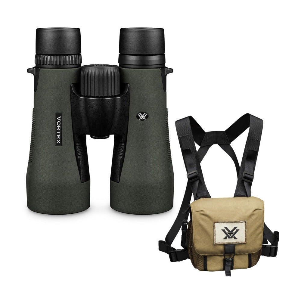 Vortex Diamondback 10x50 Binocular with Foam Floating Strap and Accessory Bundle