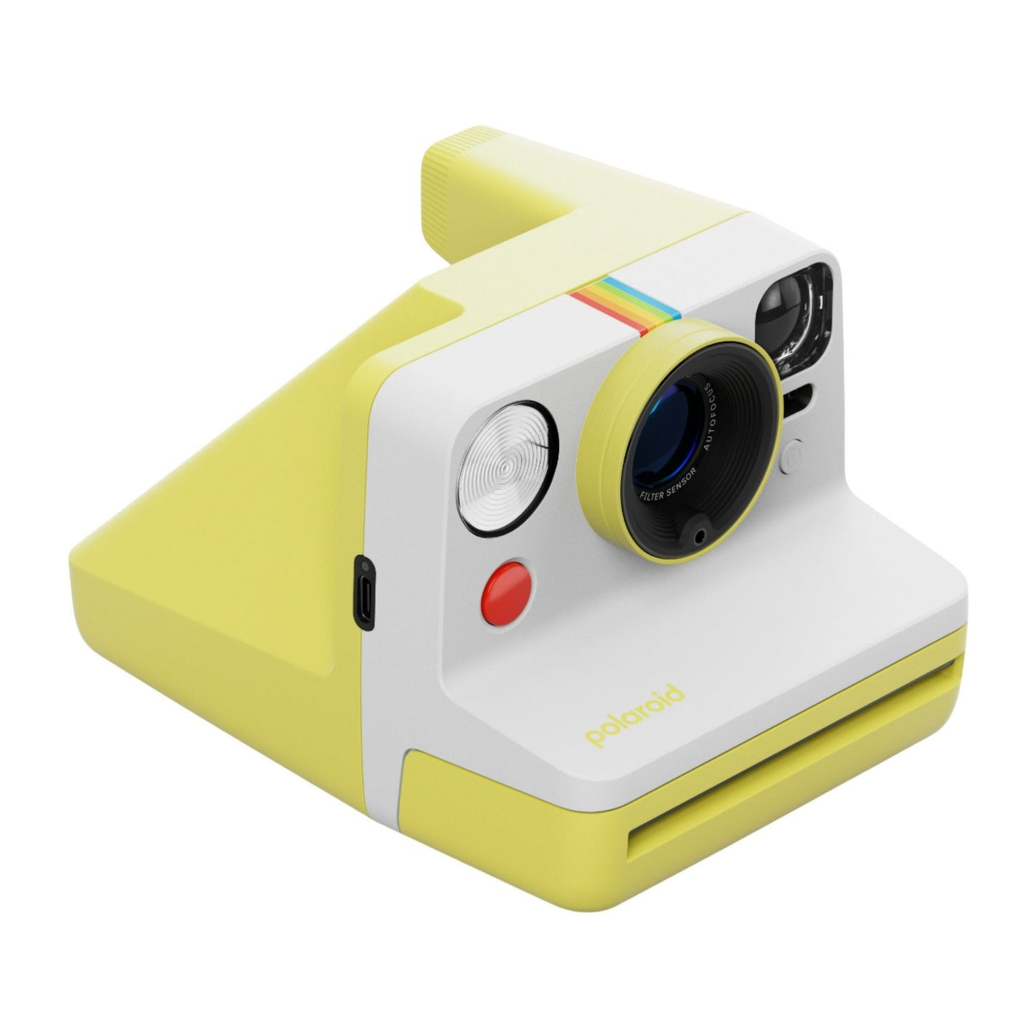 Polaroid Now Generation 3 Yellow Analog Instant Camera with Tripod Mount Bundle