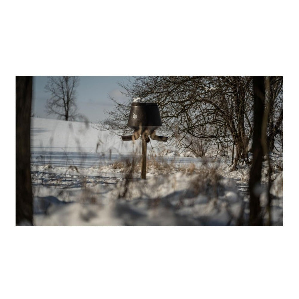 BOSS Buck 350lbs Deer Post Feeder with 4 Removable Tubes and Lid