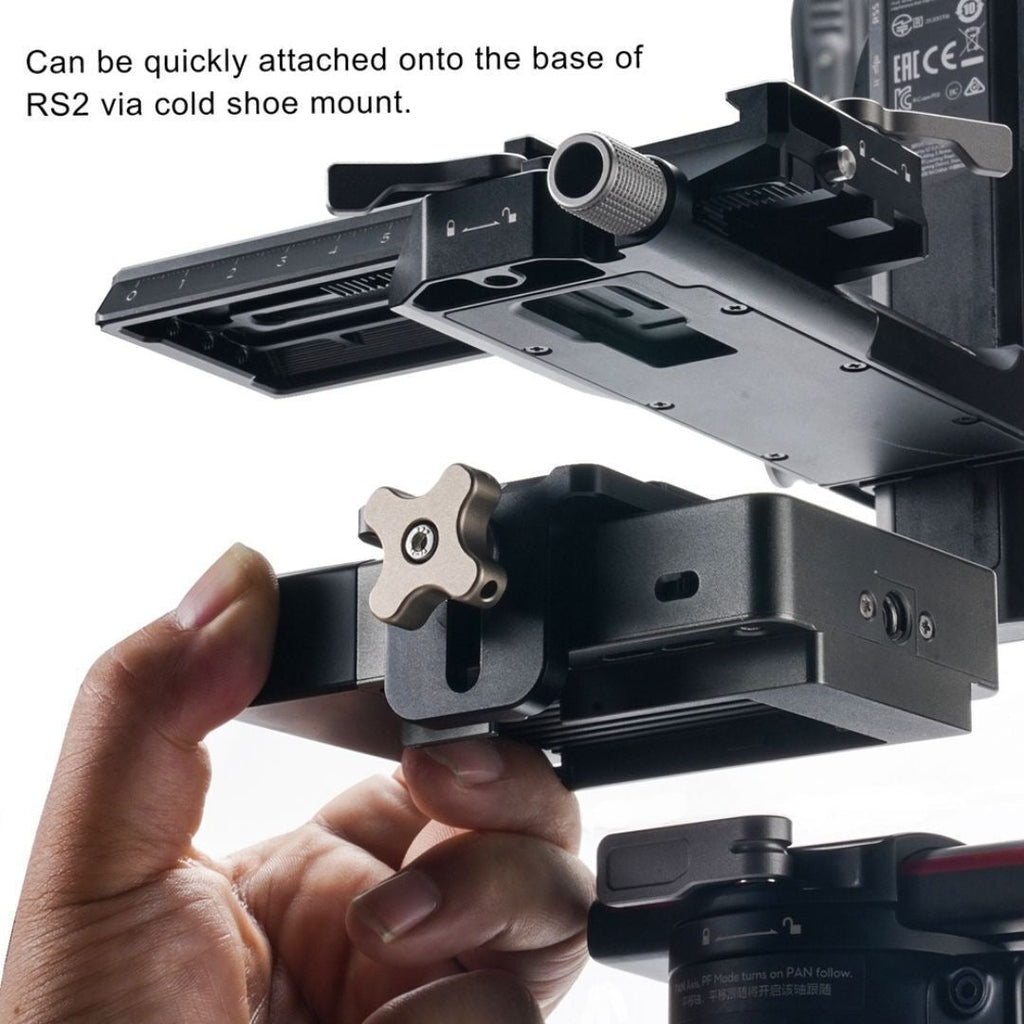 Tilta Wireless Video Mounting Bracket for DJI RS2, RSC2, RS3, RS3 Pro, RS4, and RS4 Pro (Black)