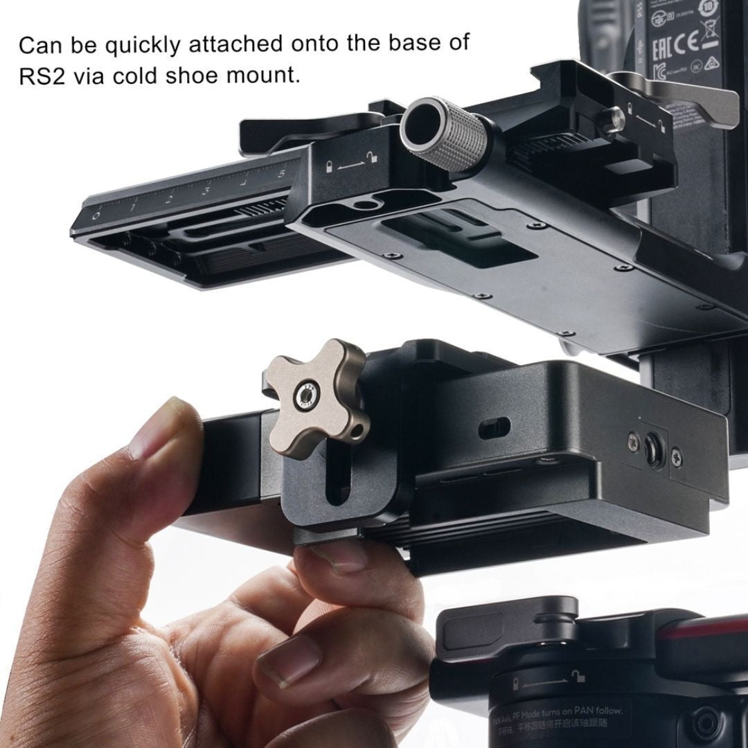Tilta Wireless Video Mounting Bracket for DJI RS2, RSC2, RS3, RS3 Pro, RS4, and RS4 Pro (Black)