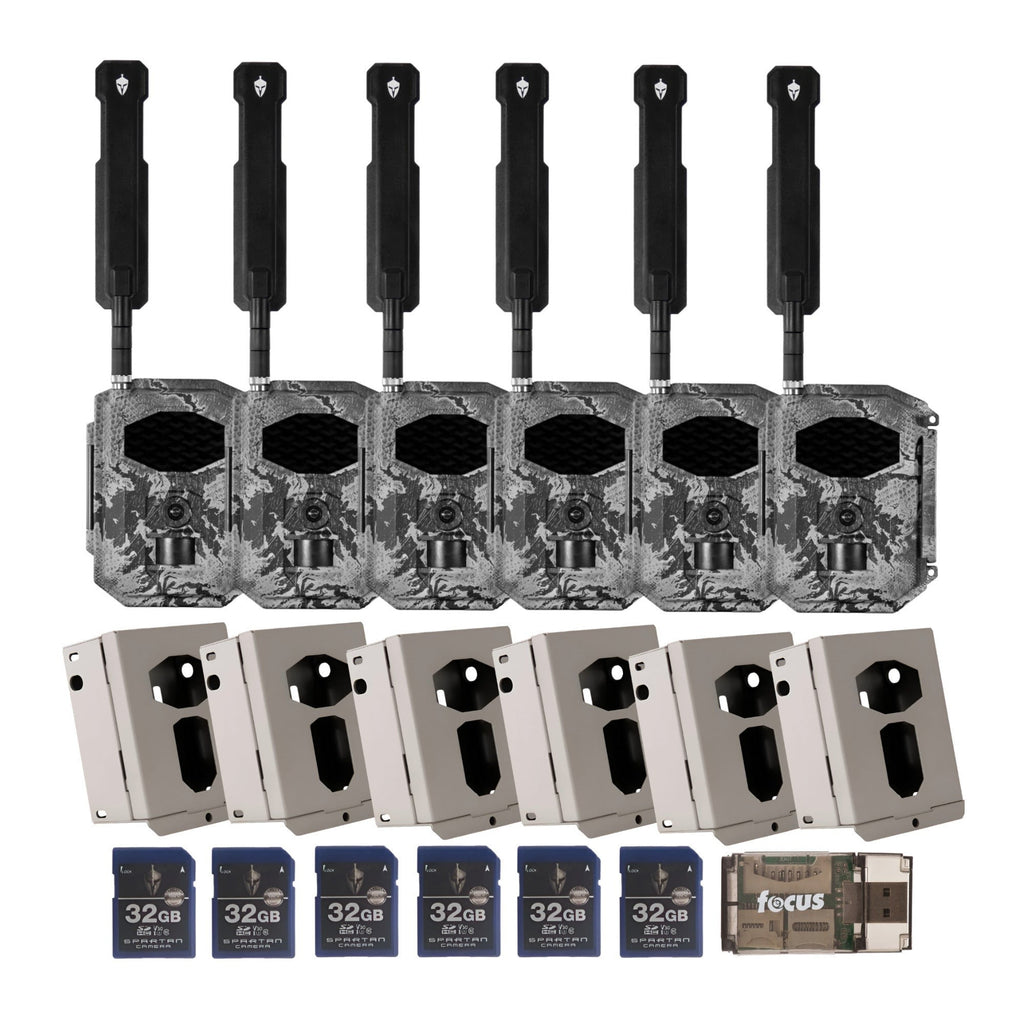 Spartan GoCam2 4G/LTE Multi-carrier Trail Camera (Areus Camo) with Accessories