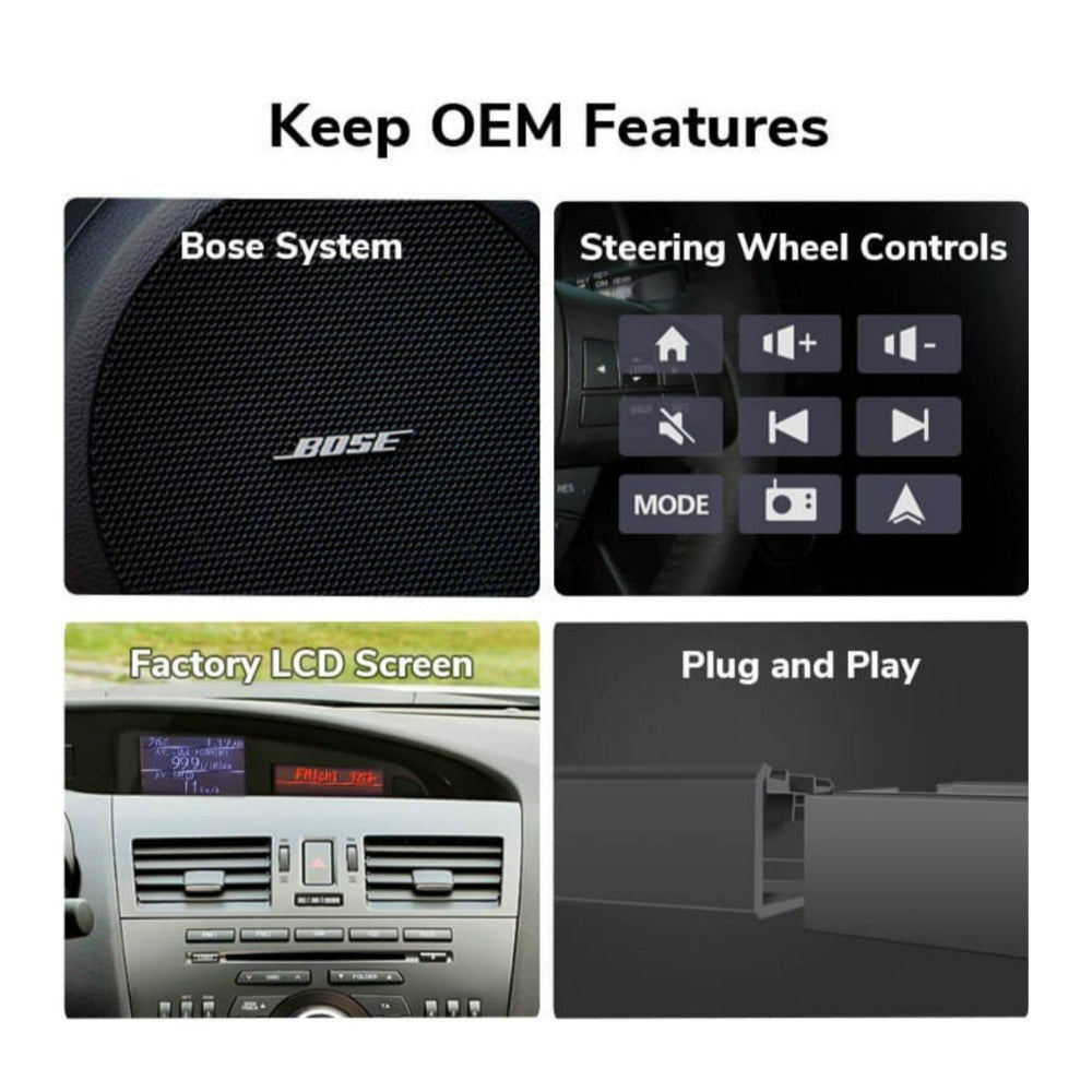 Eonon 2010-2013 Mazda 3 Android 13 Wireless Apple CarPlay and Android 2GB RAM Car Stereo