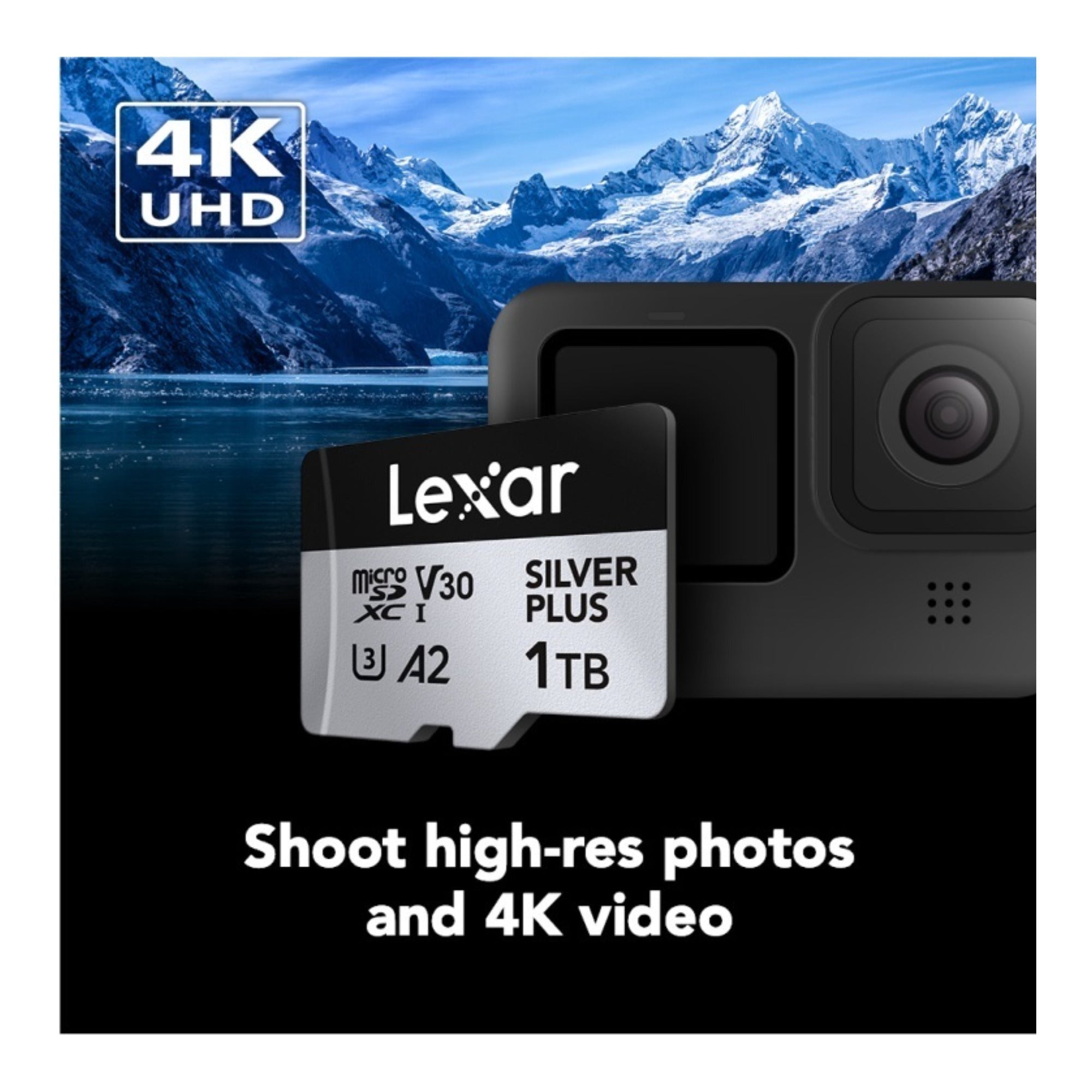 Lexar 1TB Professional SILVER PLUS UHS-I microSDXC Memory Card with SD Adapter