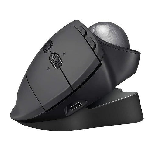 Logitech MX ERGO Advanced Wireless Trackball with MX Palm Rest and Knox Gear 4-Port USB 3.0 Hub