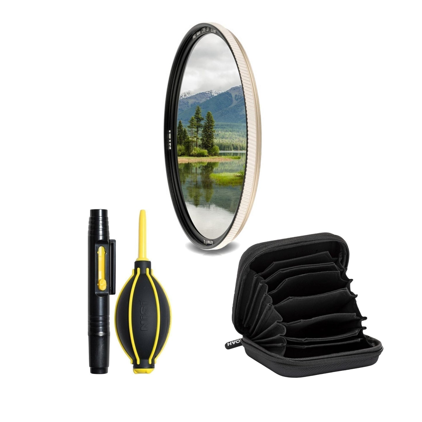 NiSi 82mm Armor FX Pro Nano L395 UV Protection Filter with Cine Optical Glass and FX Filter Bundle