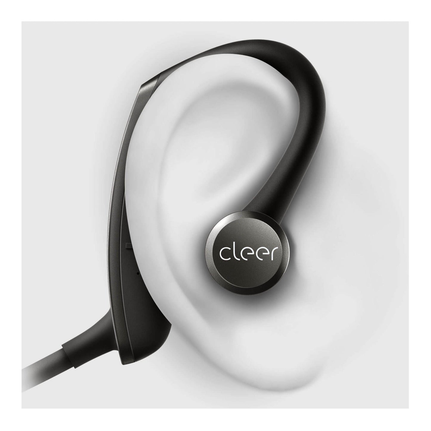 Cleer Edge Pulse Wireless In-Ear Headphones with Heart Rate Monitor (Gray)