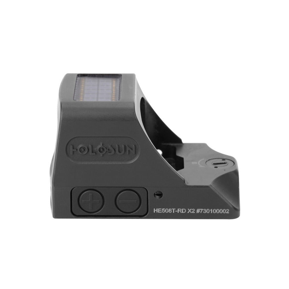HOLOSUN HE508T-RD-X2 Black Anodized 1x 2/32 MOA Red Circle with Dot Reticle