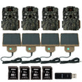 Browning Trail Camera Strike Force FHDR 40MP (4-Pack) with Accessories Bundle