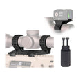 Reptilia AUS 34mm 39mm Mount Hardcoat Anodized (Black) Bundle with ROF-90 ACRO & Bubble Level