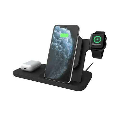 Logitech Powered 3-in-1 Qi Wireless Charging Dock (Graphite)