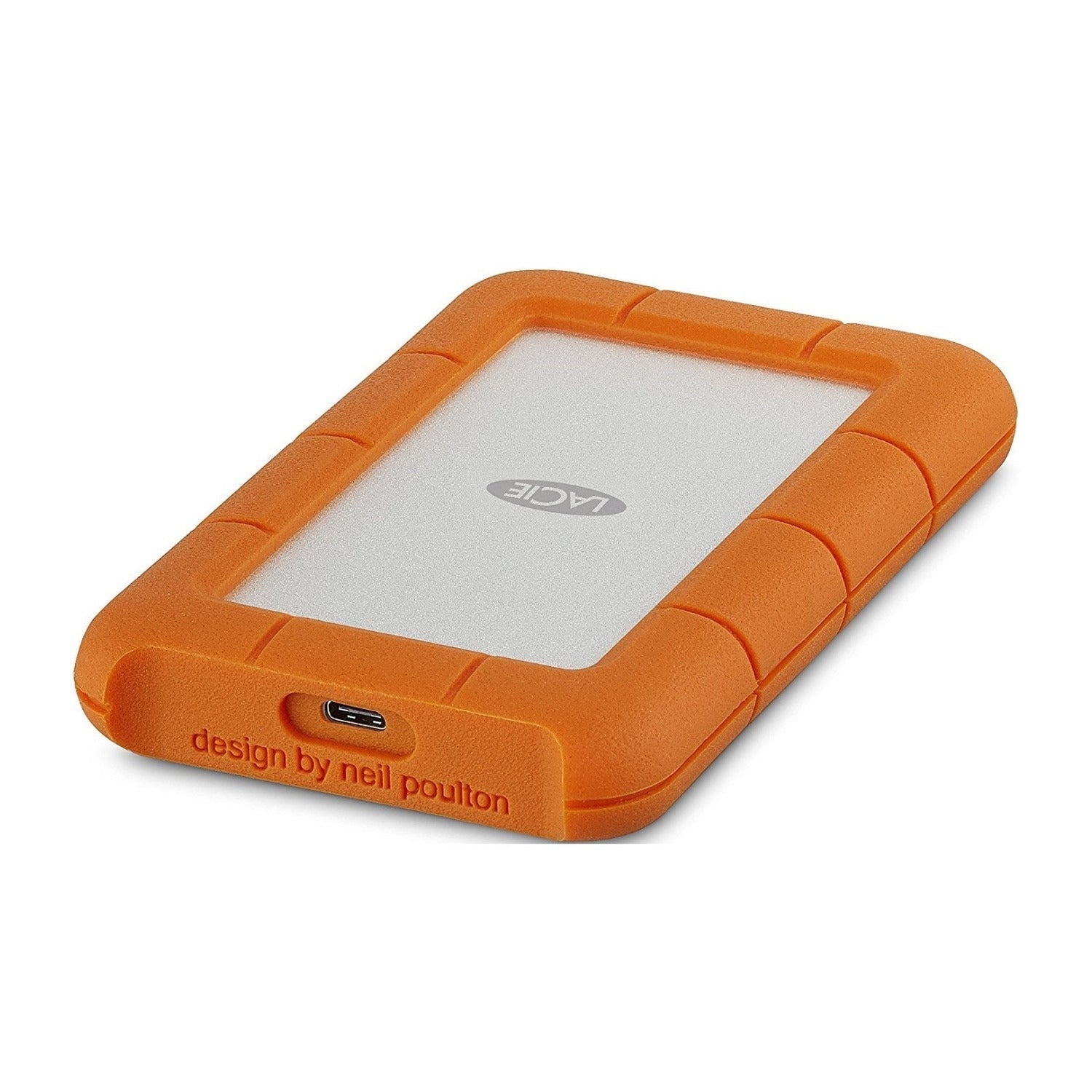 LaCie Rugged USB-C 1TB Portable External Hard Drive