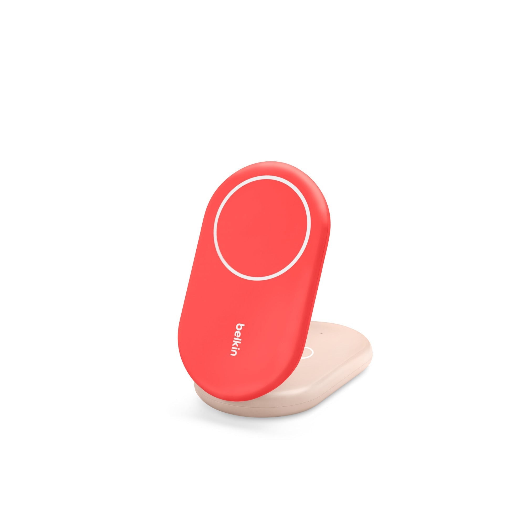 Belkin BoostCharge 15W 2-in-1 Magnetic Foldable Wireless Qi2 Charging Stand (Pink)
