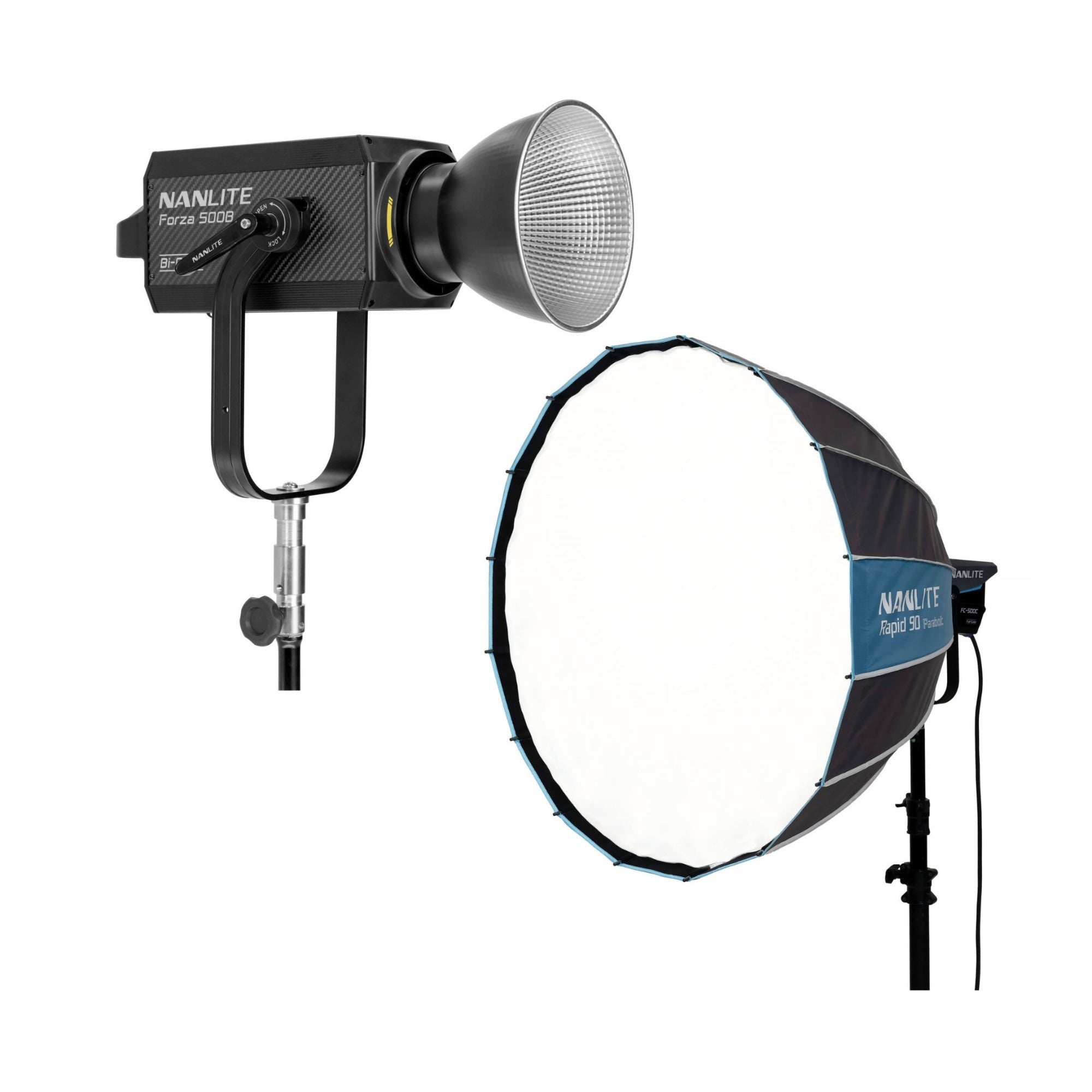 Nanlite Forza 500B II Bi-Color LED Monolight with 35-Inch Parabolic Softbox