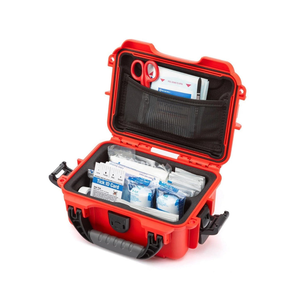 Nanuk 903 Waterproof Hard Case First Aid Kit with 78 Medical Supplies (Red)
