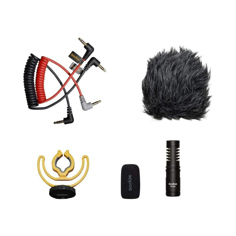 Godox VD Mic Compact 8cm Directional Shotgun Black Microphone