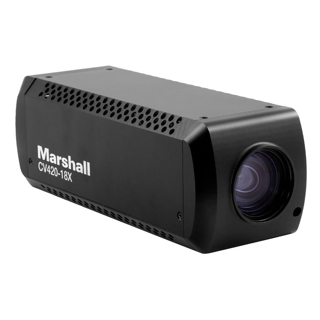Marshall CV420-18X True-4K60 12GSDI Camera with 12.5MP 4K Sensor and 18x Optical Zoom Range (Black)